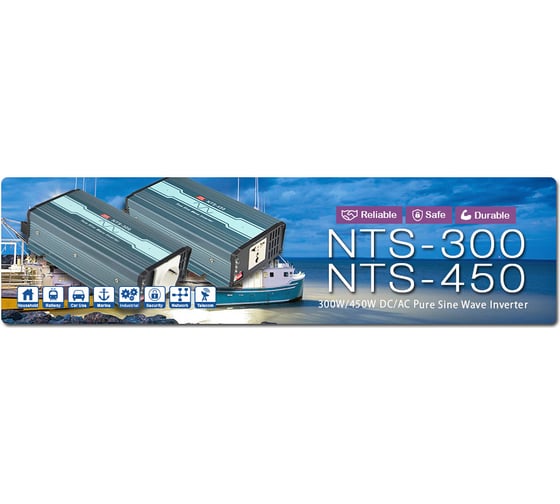 Инвертор Mean Well NTS-450-224EU DC-AC Т03679204