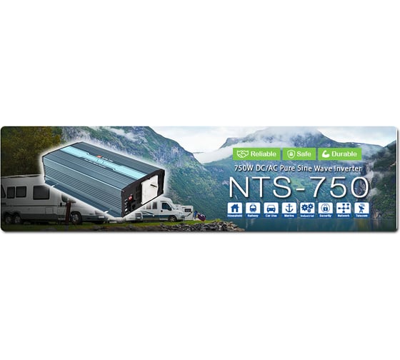Инвертор Mean Well NTS-750-224EU DC-AC Т03683214