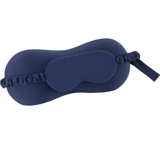 Набор подушка для путешествий и маска для глаз Arya Home arya memory foam 33x13x13 см, sky темно-синий 8680943224279 1