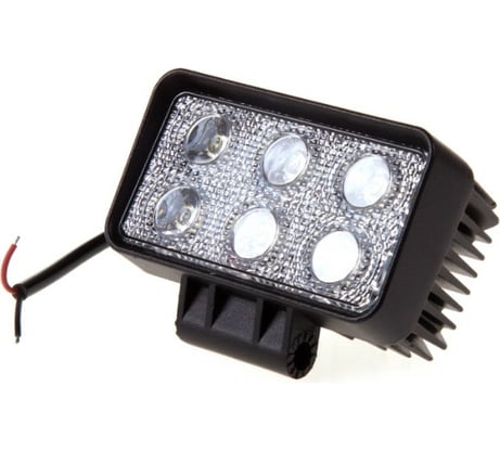Светодиодная фара SKYWAY OFF ROAD прямоугольная 12V/24V 18W 6000К 6 диодов ближний свет S07201036