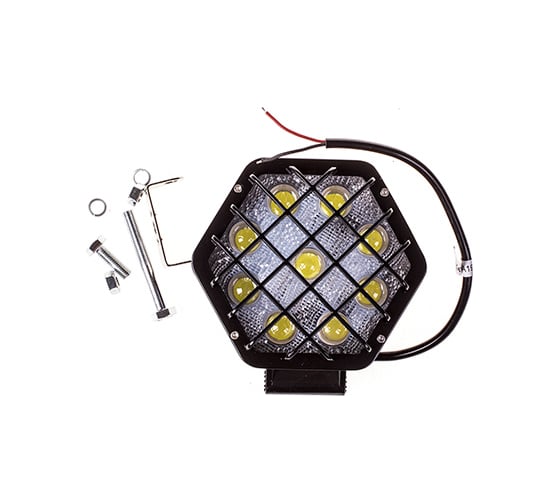 Ромбическая светодиодная фара SKYWAY OFF ROAD 12V/24V 36W 6000К 9 диодов дальний свет S08401039