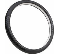 Оплетка руля REDMARK комб. экокожа, XL размер, косичка черный/черный RM79003