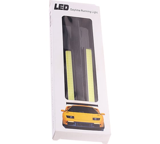 Дневные ходовые огни MEGAPOWER DAY LIGHT 1 COB MEGA 140х18мм плоские 2шт M-25695
