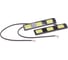 Дневные ходовые огни MEGAPOWER DAY LIGHT 3 COB 90х18мм плоские 2шт M-25691 1