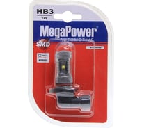 Автолампа HB3 P20d 6 SMD CREE WHITE 6000K блистер 338лм 12V Megapower M-80585бл 432035