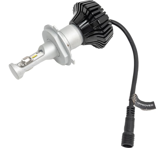Автолампа с блоком MEGAPOWER H4 BRIGHT WHITE 12 SMD 6200K 2шт 12-24V 6000лм 1 10 M-58721