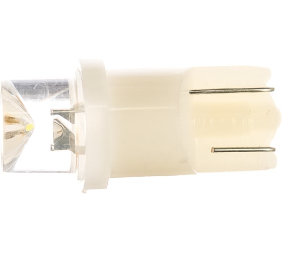 Автолампа MEGAPOWER T10W W2,1x9,5d 1 LED CONCAVE WHITE блистер 2шт 6000K 10лм 12V M-10312W-2бл 1