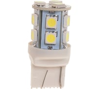 Автолампа MEGAPOWER W21/5W W3*16q 13 SMD 5050 WHITE блистер 260лм 6000K 12V M-20384DWбл