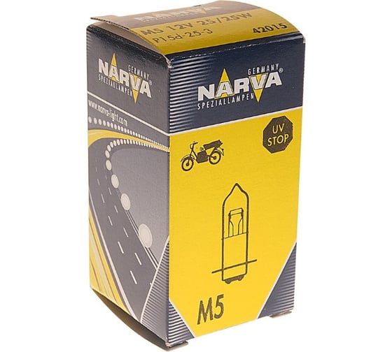 Автолампа NARVA M5 P15d-25-3 12V 420153000