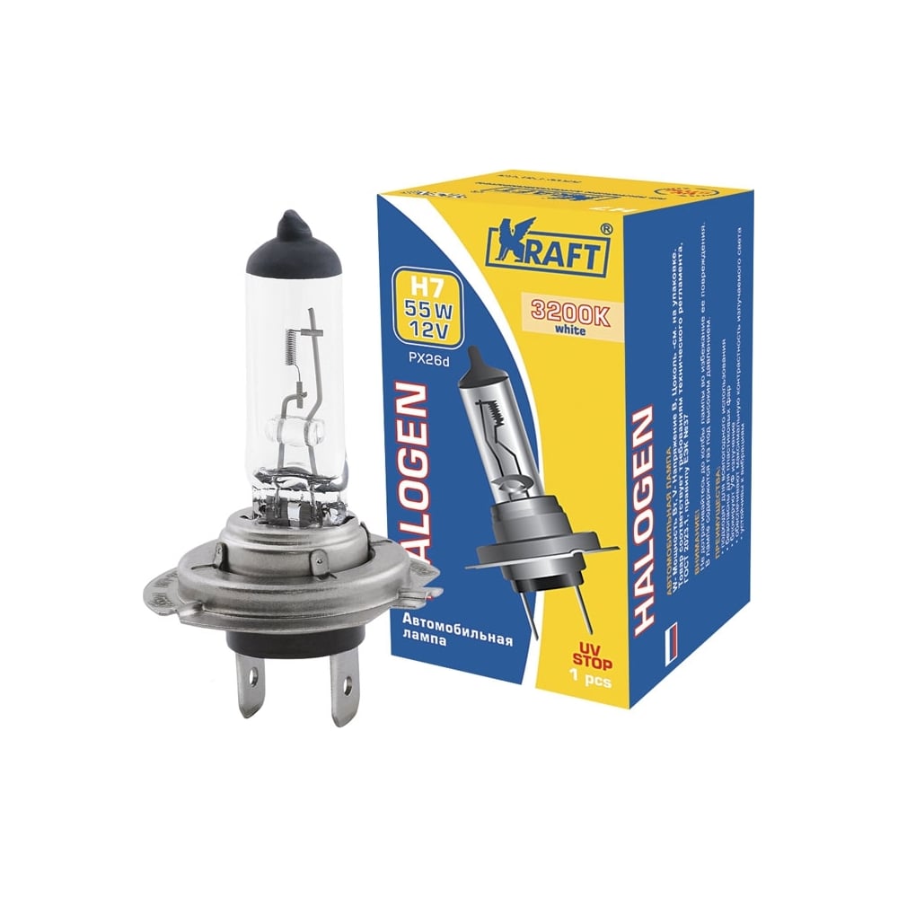 Лампа галоген.H-7 12V 55W OBERKRAFT