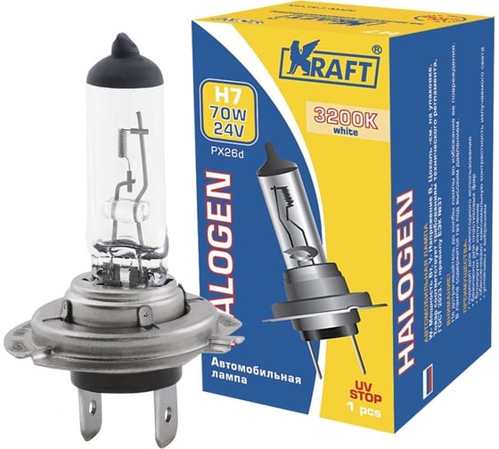 Автолампа KRAFT H7 24v 70w PX26d KT 700016