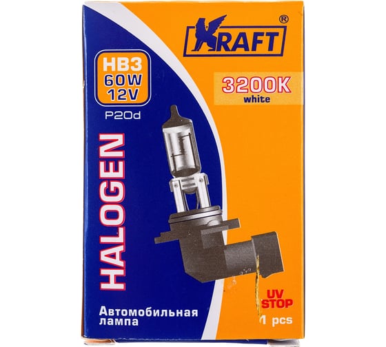 Автолампа KRAFT HB3 12v 60w P20d KT 700024
