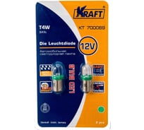 Светодиодная лампа KRAFT T4W BA9s 12v Green KT 700069