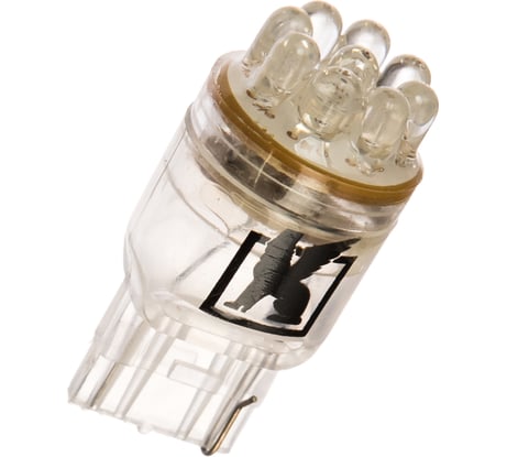 Светодиодная лампа KRAFT T20 W21W W3x16q 12v Yellow 9 LEDs KT 700078