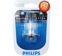 Автолампа PHILIPS H7 55 PX26d BLUE VISION ULTRA 4000K блистер 12V 12972BVUB1