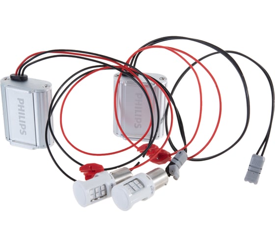 Автолампа с блокиратором ошибок PHILIPS PY21W LED AMBER CANbus 2шт+2шт 12V 11498ULAX2