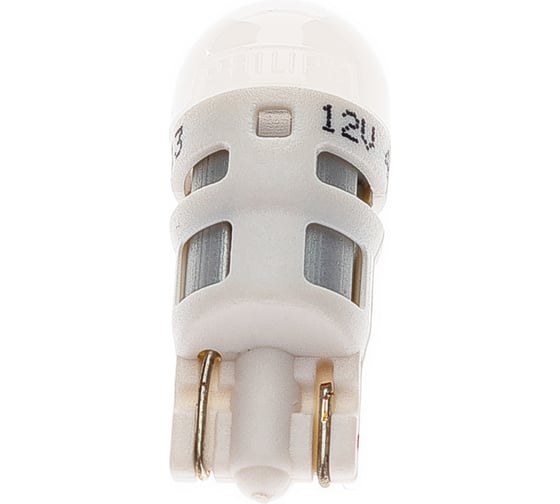 Автолампа PHILIPS T10W W2.1х9.5d LED COOL WHITE 4000K блистер, 2шт 11961ULW4X2