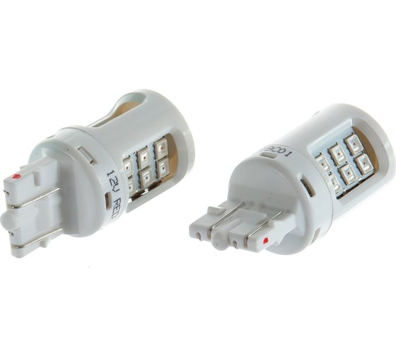 Автолампа PHILIPS W21/5 LED RED INTENSE блистер, 2шт 12V 11066ULRX2 1