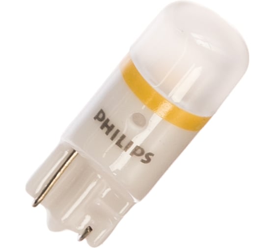 Автолампа PHILIPS T10W W2.1x9.5d X-tremeVision LED 4000K блистер, 2шт 12V 127994000KX2 1
