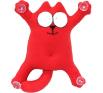 Игрушка "Котофаня" с присосками на стекло SNOOGY красный SN-cat-big-fl-red