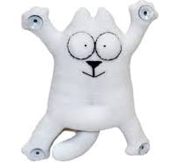 Игрушка "Котофаня" с присосками на стекло SNOOGY белый SN-cat-big-fl-wht