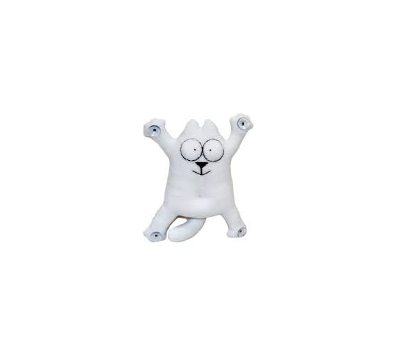 Игрушка "Котофаня" с присосками на стекло SNOOGY белый SN-cat-big-fl-wht 1