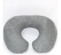 Подушка-рогалик для путешествий SNOOGY велюр SN-travelpillow-gr-velour
