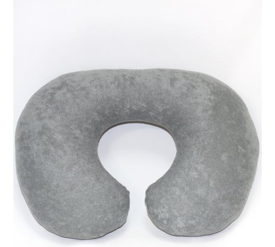 Подушка-рогалик для путешествий SNOOGY велюр SN-travelpillow-gr-velour