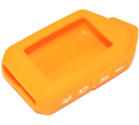 Силиконовый чехол для брелока сигнализации SNOOGY Scher-Khan MobiCar 1/2, оранжевый Kc-slk-Sch.M1/2-tr