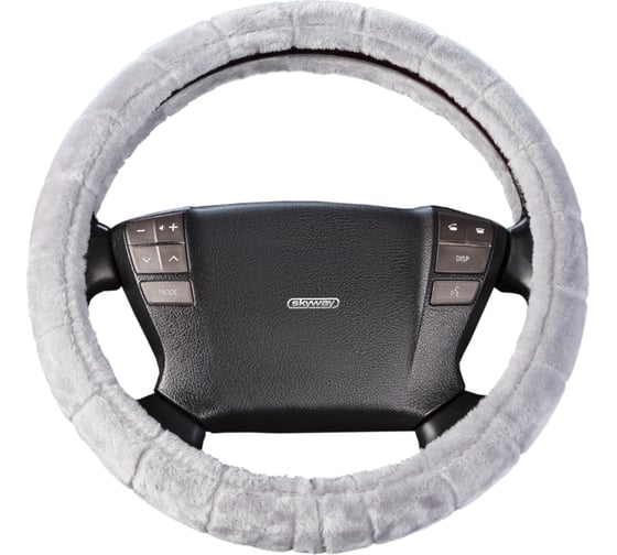 Оплетка SKYWAY Arctic-1 M серая, искусственный мех S01107021 1