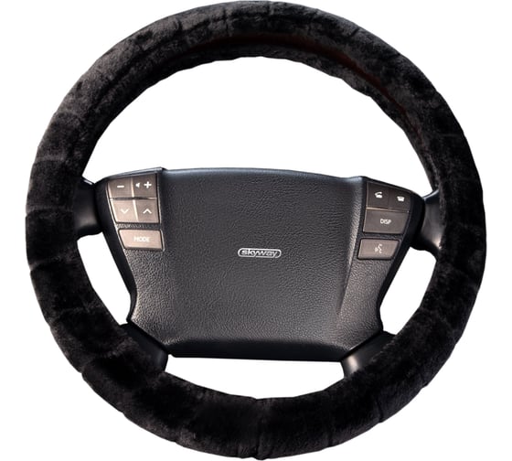Оплетка SKYWAY Arctic-1 M черная искусственный мех S01107019 1
