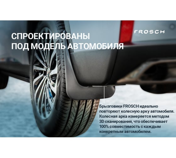 Универсальные брызговики FROSCH №2 optimum в пакете NLF.00.02.U
