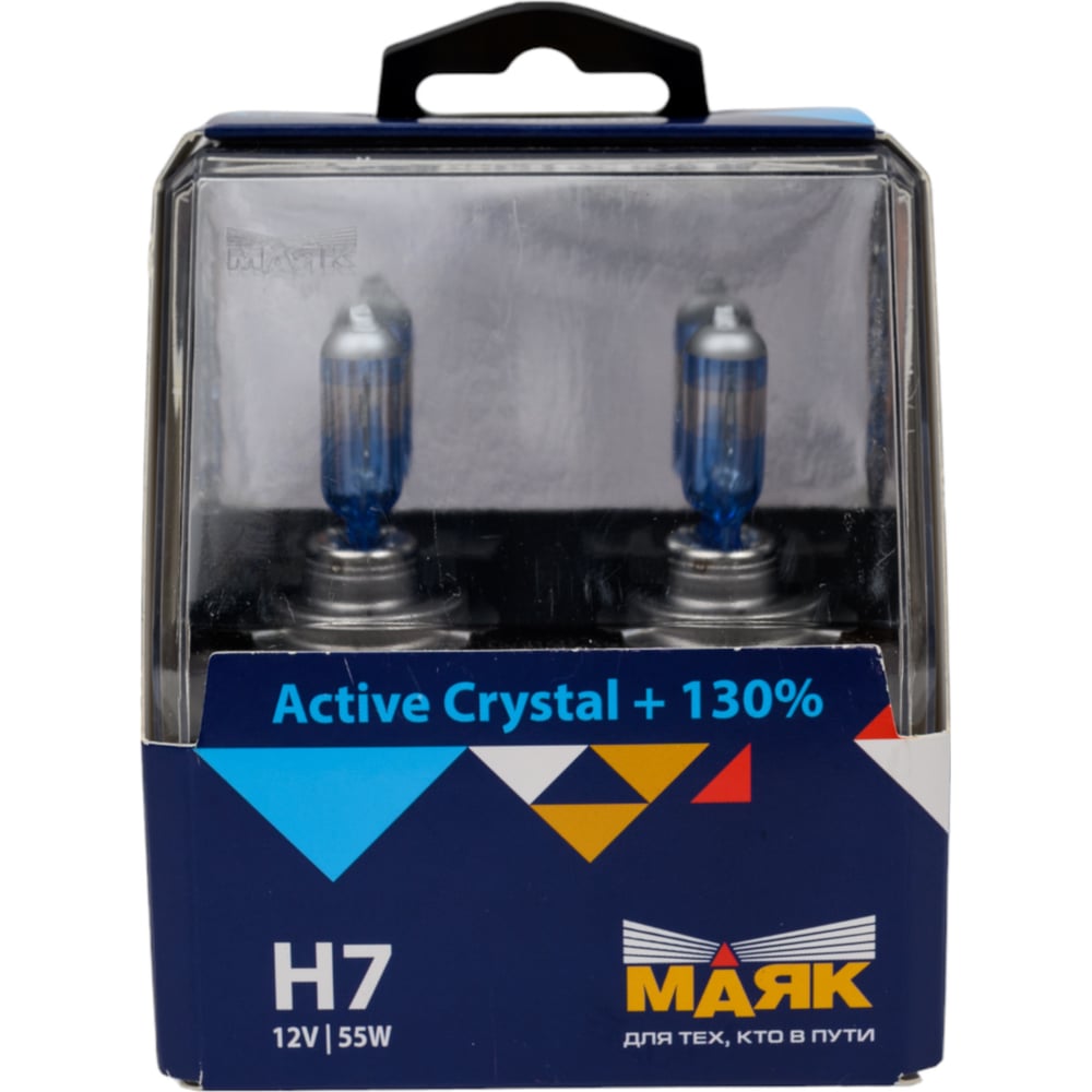 Лампа галоген H7 24V 70W PX26d Active Crystal +130% к-т 2шт (МАЯК)