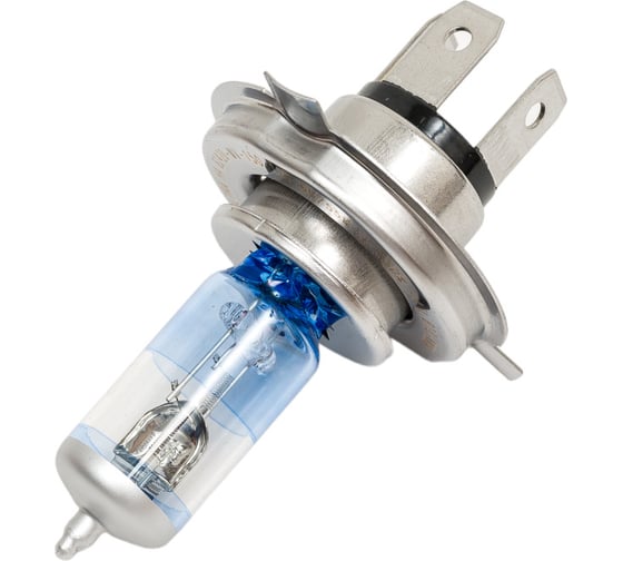 Автомобильная галогенная лампа МАЯК H4, 12V, 60/55W P43t White Vision +150%  ULTRA, 2 шт. 82420WV+150
