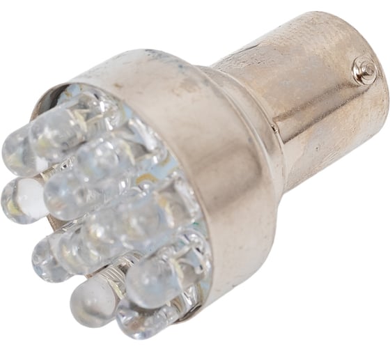Светодиодная лампа KRAFT P21W BA15s 12/24v White 12 LEDs KT 700063