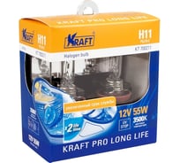 Автолампа KRAFT H11 12v55w PGJ19-2 Pro Long Life KT 700211