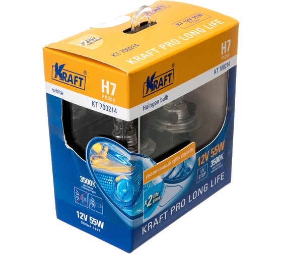 Автолампа KRAFT H7 12v55w PX26d Pro Long Life KT 700214