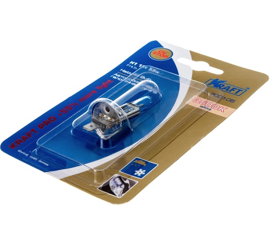 Автолампа KRAFT H1 12v55w P14.5s Pro +55%more light KT 700105