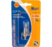 Автолампа KRAFT H1 12v55w P14.5s Pro Long Life KT 700119