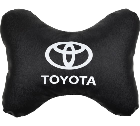 Подушка на подголовник SKYWAY sw 30х20 экокожа, черная toyota S08002027 1