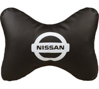 Подушка на подголовник SKYWAY sw 30х20 экокожа, черная nissan S08002025
