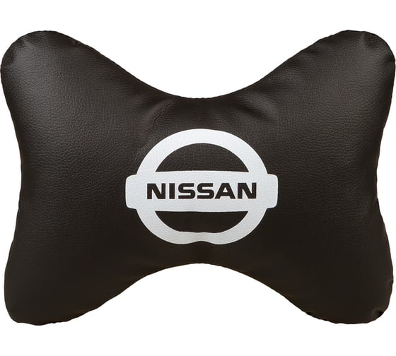 Подушка на подголовник SKYWAY sw 30х20 экокожа, черная nissan S08002025 1