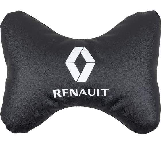 Подушка на подголовник SKYWAY sw 30х20 экокожа, черная renault S08002026 1