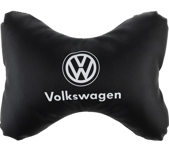 Подушка на подголовник SKYWAY sw 30х20 экокожа, черная volkswagen S08002014 1