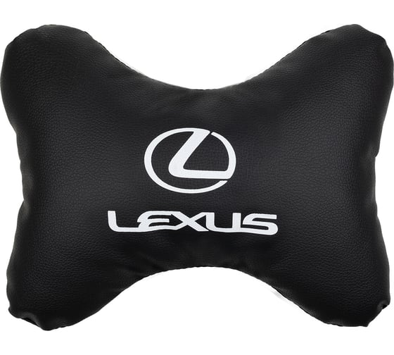 Подушка на подголовник SKYWAY sw 30х20 экокожа, черная lexus S08002023 1
