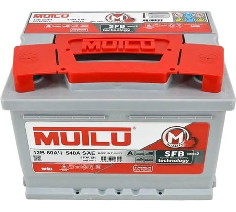 Аккумуляторная батарея Mutlu SFB M2 6СТ-60.0 низкий LB2.60.051.A