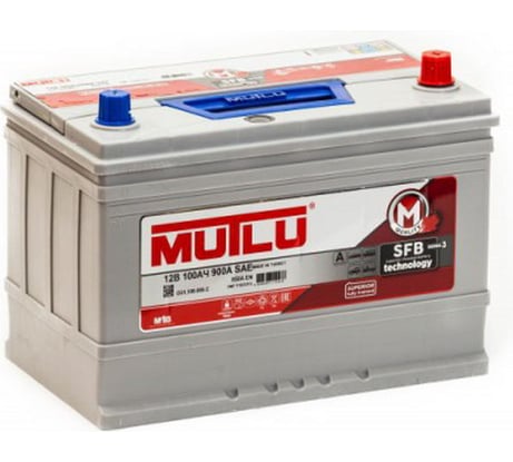 Аккумуляторная батарея Mutlu SFB M3 6СТ-100.0 115D31FL бортик D31.100.085.C