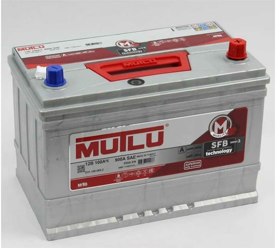 Аккумуляторная батарея Mutlu SFB M3 6СТ-100.0 115D31FL бортик D31.100.085.C