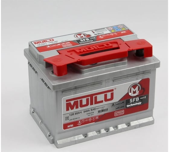 Аккумуляторная батарея Mutlu SFB M2 6СТ-60.1 L2.60.051.B
