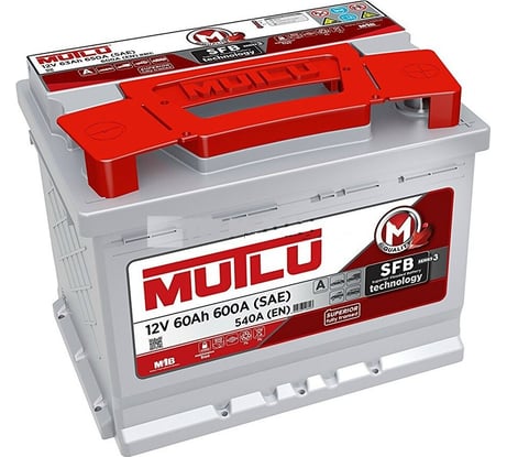Аккумуляторная батарея Mutlu SFB M3 6СТ-60.0 низкий LB2.60.054.A